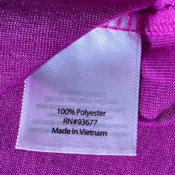 Xersion Purple V Neck Workout Top T-shirt Short Sleeves - Picture 3 of 4